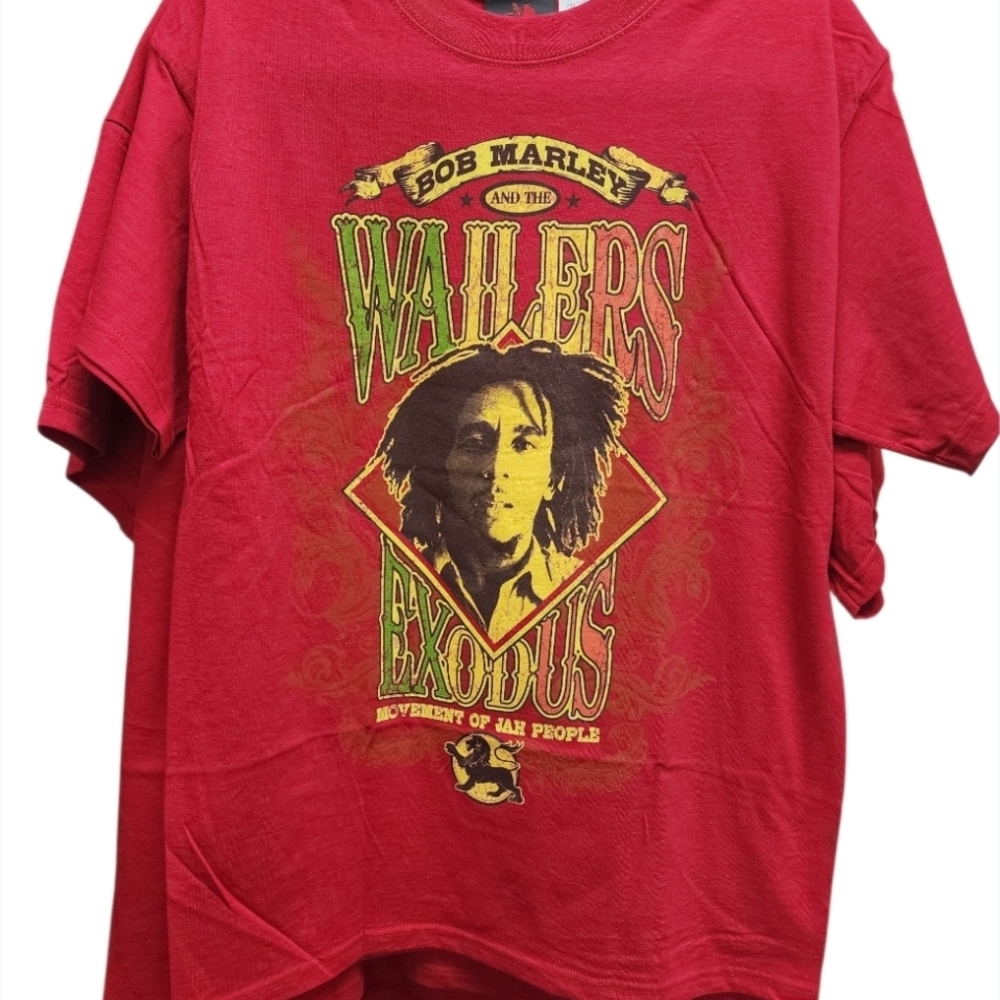 Red Bob Marley Graphic T-Shirt
